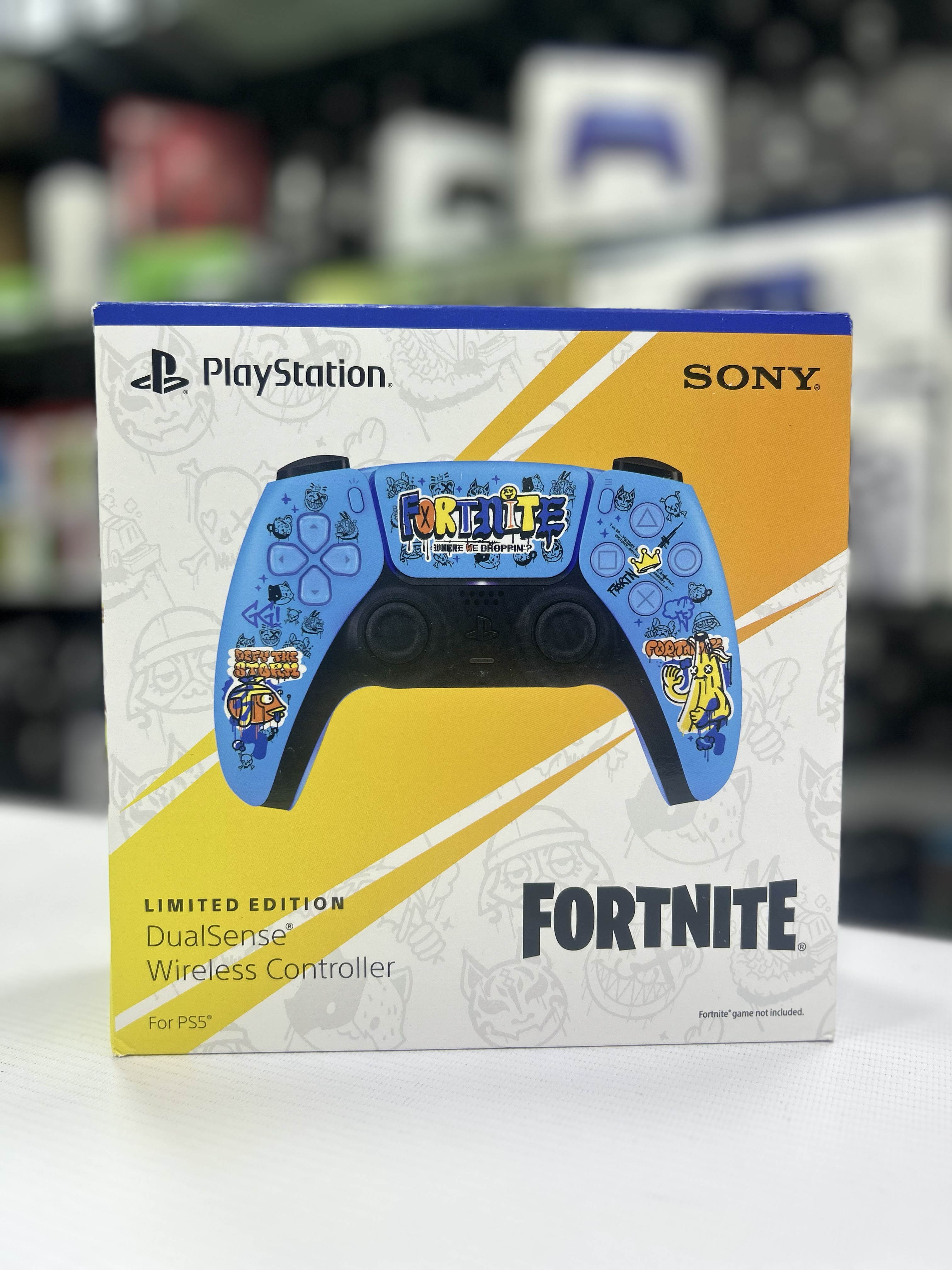 Control Ps5 inalámbrico DualSense Edición limitada Fortnite Azul